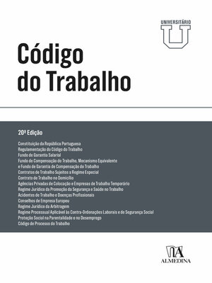 cover image of Código do Trabalho--Edição Universitária--20ª Edição